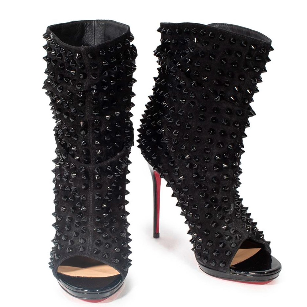Authentic Christian Louboutin Black Guerilla 37.5